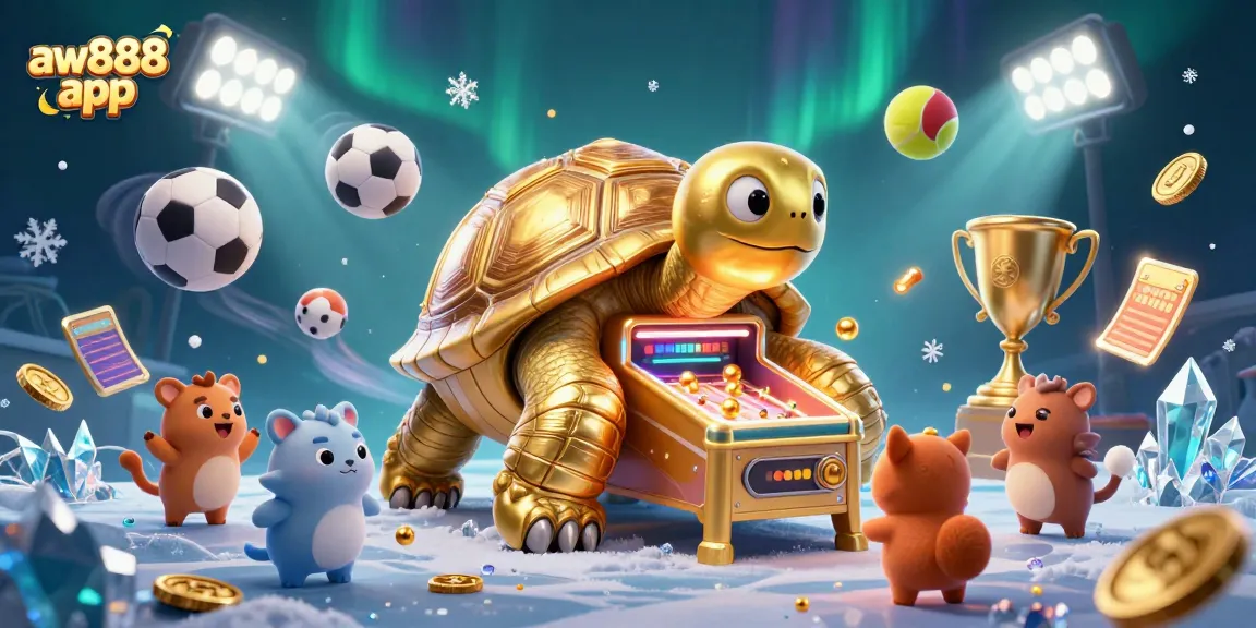 Engage with the aw888 app in an exciting 3D casino scene featuring dynamic gameplay elements.