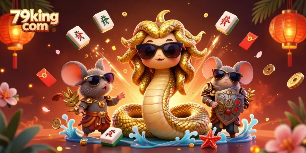 Engage in winning at 79king com with vibrant 3D characters and dynamic casino elements.
