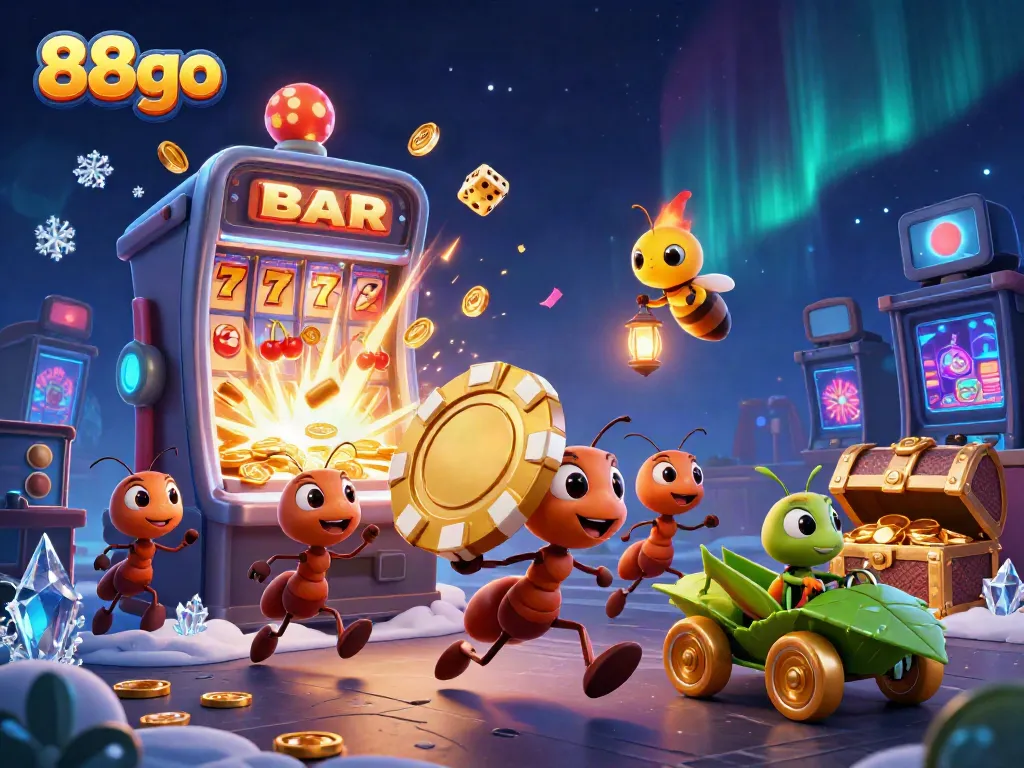 Experience an exciting adventure with 88go as ants execute a thrilling casino heist.