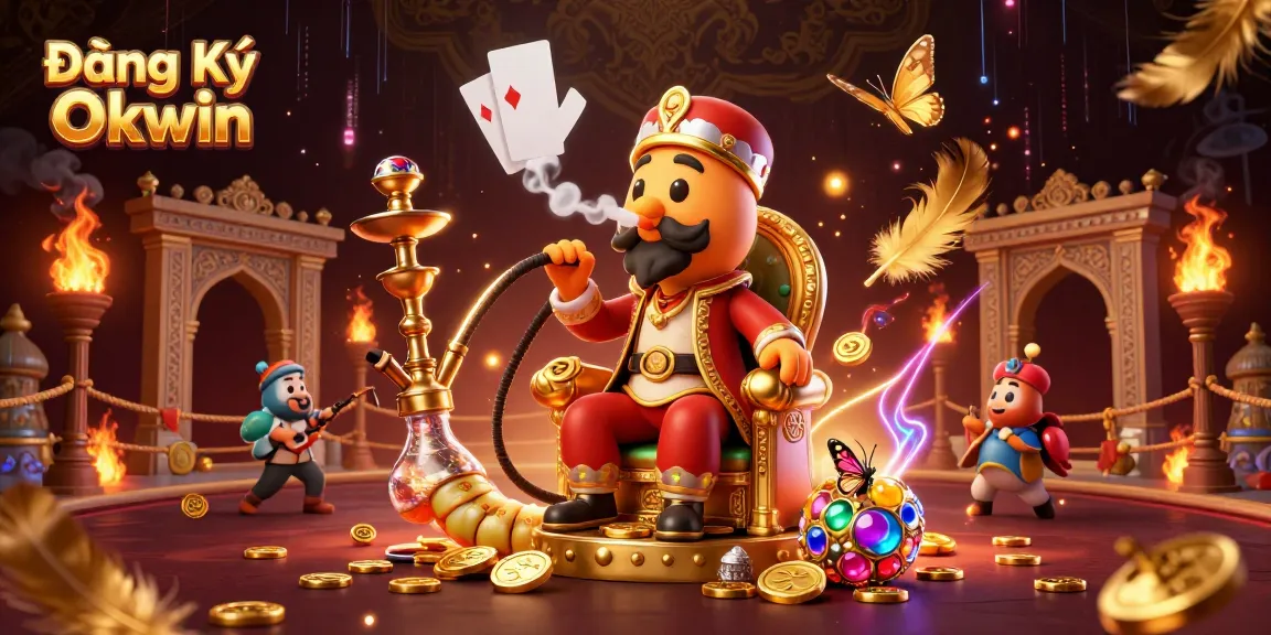 Engage in gaming excitement with Đăng Ký Okwin, featuring rich visuals of the vibrant casino scene.