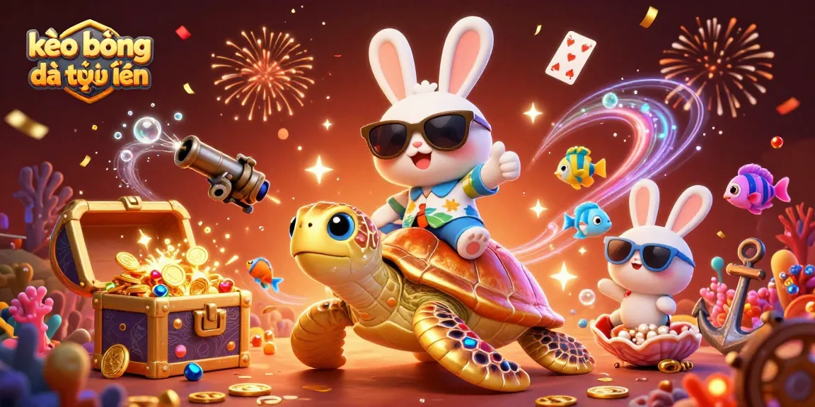 Engage in thrilling kèo bóng đá trực tuyến action with cartoon characters in an exciting casino-themed scene.