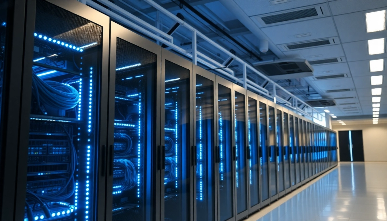 Optimize your adult web hosting with advanced server technology in a sleek room.