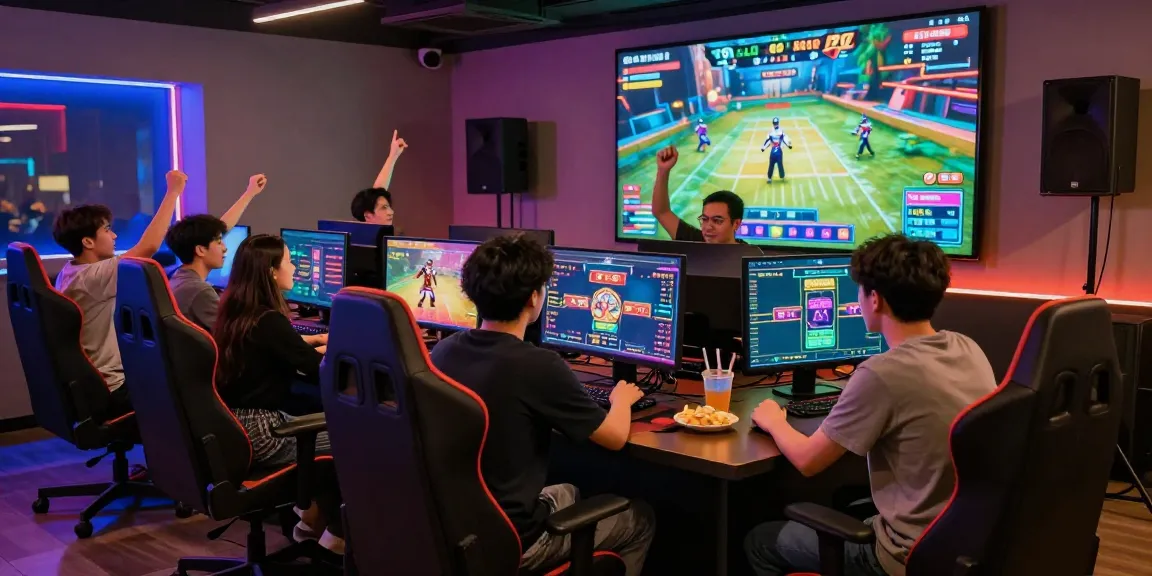 Friends enjoying an exciting gaming experience at 79club, showcasing interactive gaming and vibrant atmosphere.