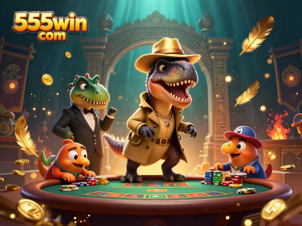 Experience dynamic gameplay action at 555win com with a velociraptor card counter and exciting casino elements.