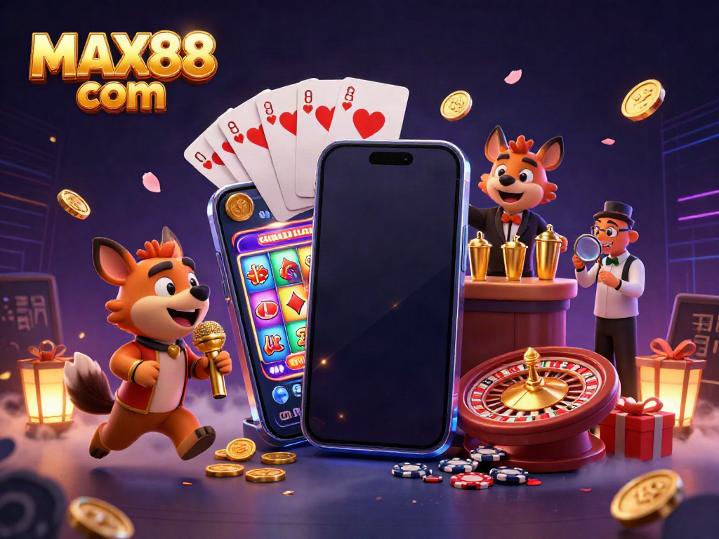 Experience the vibrant laughter at MAX88 com with hyena comedians and exciting casino games.