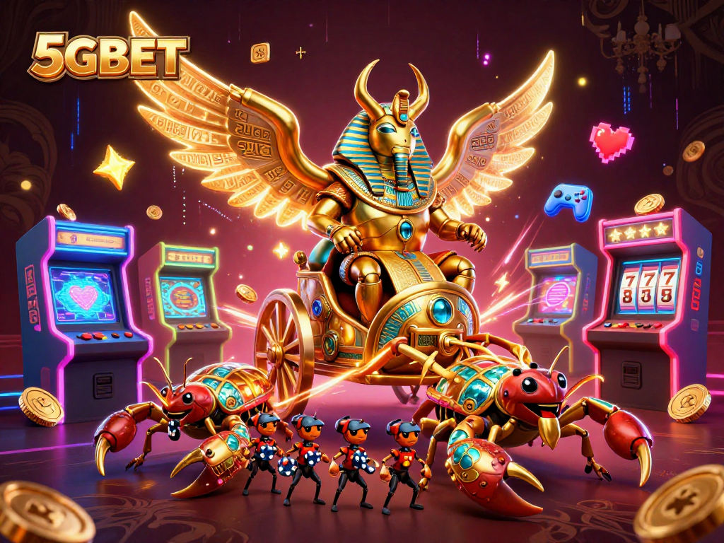 Engage in thrilling slots at 5GBET with captivating characters and vibrant gaming elements.