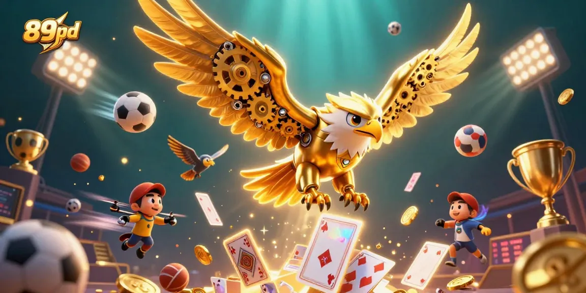 Immerse in the action with 89bd's vibrant 3D casino scene featuring dynamic gaming elements.