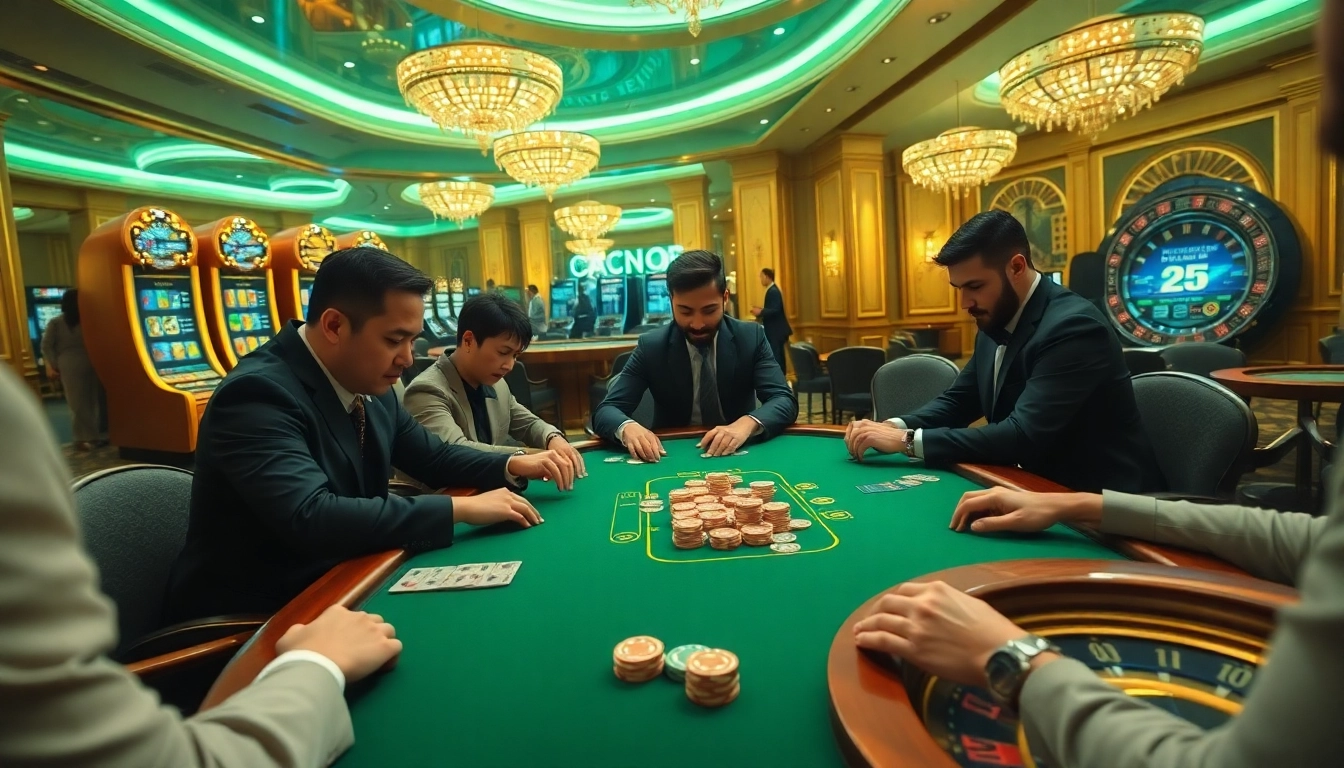 Experience high-stakes gambling excitement at https://98win8v.com/ with engaged players at a vibrant poker table.