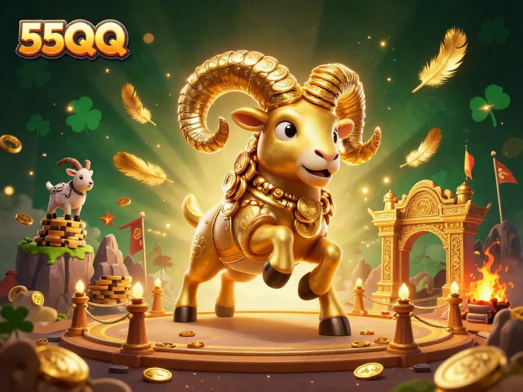 Experience thrilling gameplay with 55QQ's vibrant 3D casino scene showcasing action and excitement.
