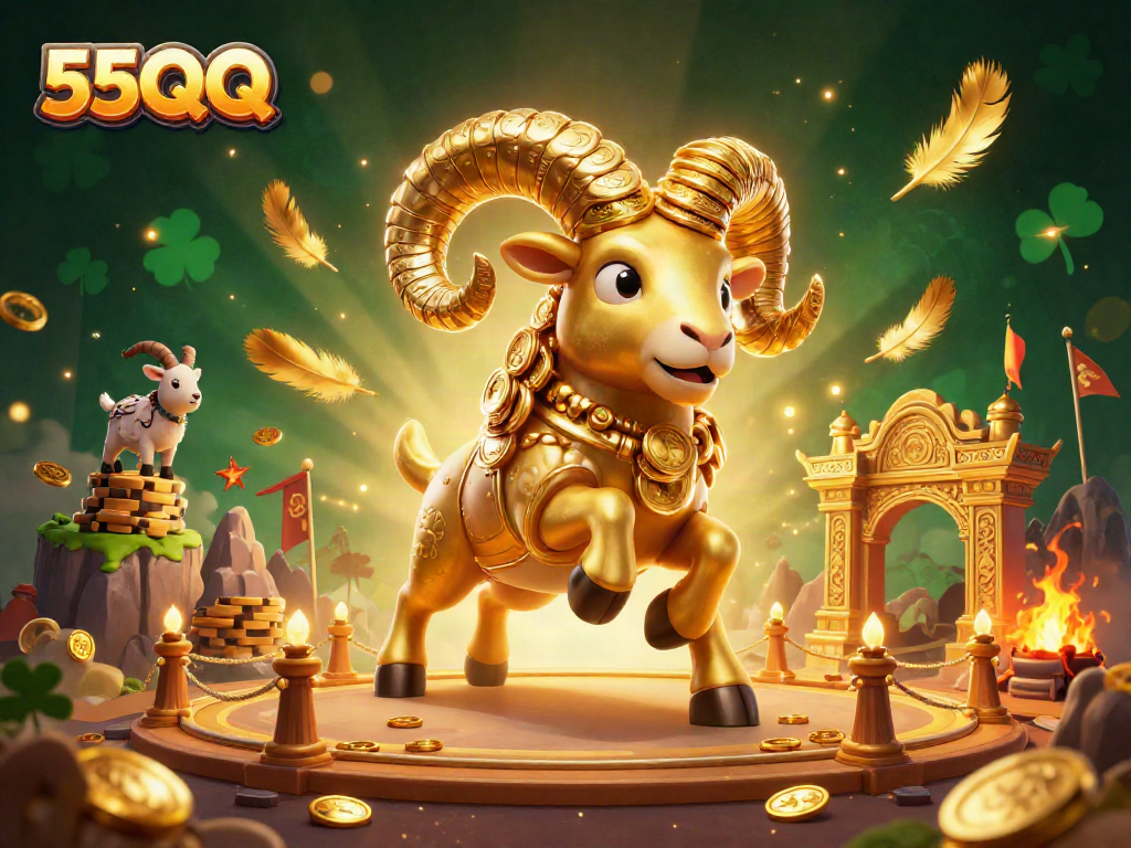 Experience thrilling gameplay with 55QQ's vibrant 3D casino scene showcasing action and excitement.