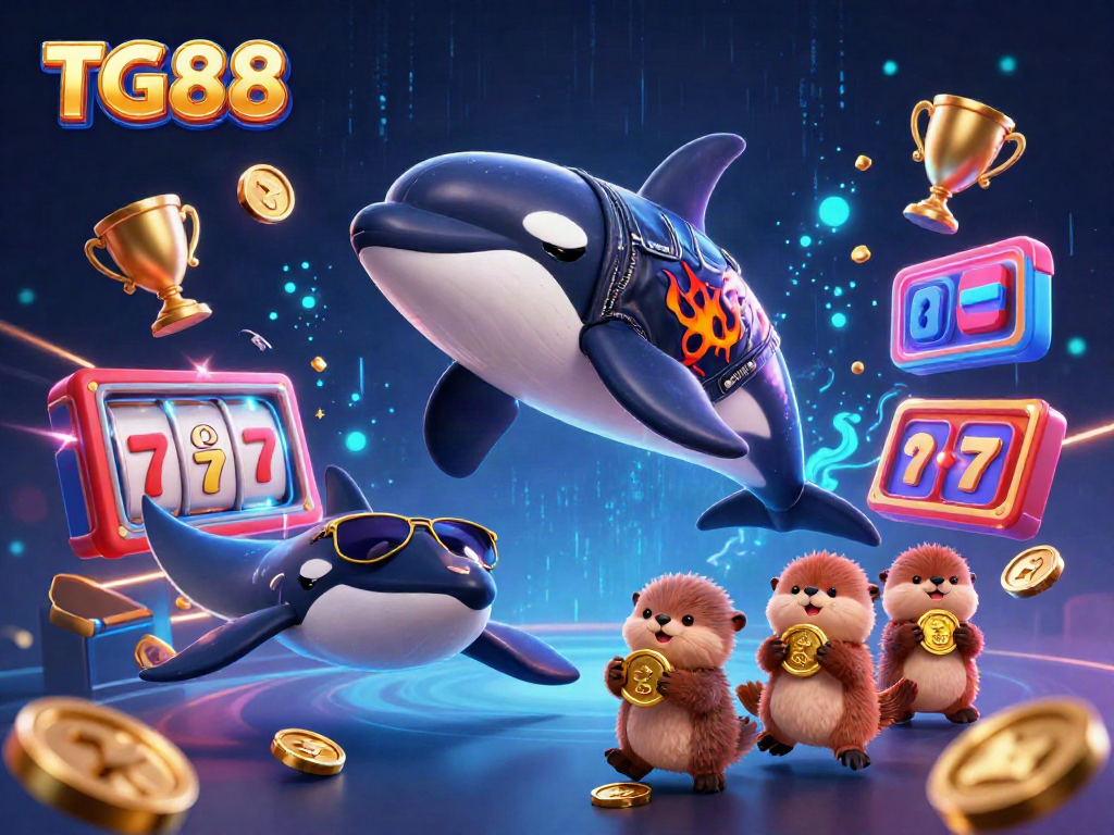Experience thrilling casino excitement with TG88's dynamic gaming characters and vibrant elements.