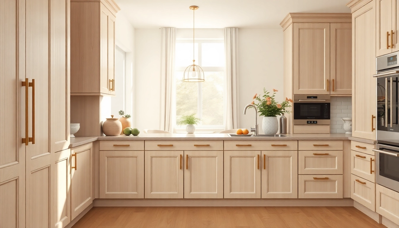 Beautiful custom kitchen cabinets showcasing modern design and elegant finishes.