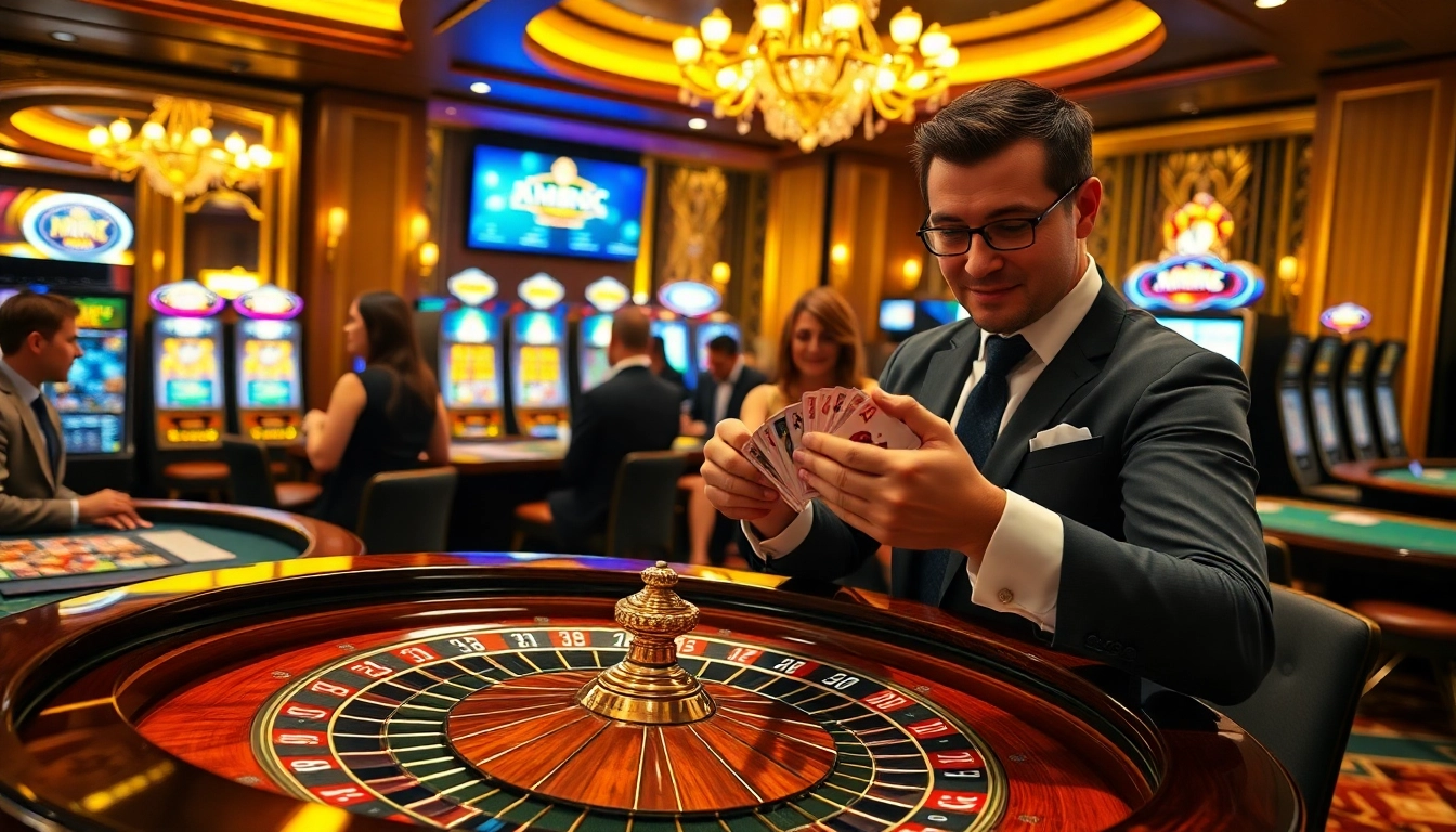 Experience the thrill of betting on XXGG with immersive casino visuals showcasing excitement and luxury.