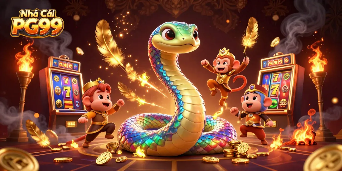 Experience vibrant gameplay excitement at Nhà Cái PG99 with an engaging 3D casino scene featuring animated characters.