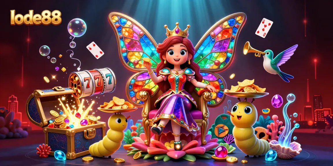 Experience lode88's thrilling slot games with vibrant 3D characters and dynamic casino elements.