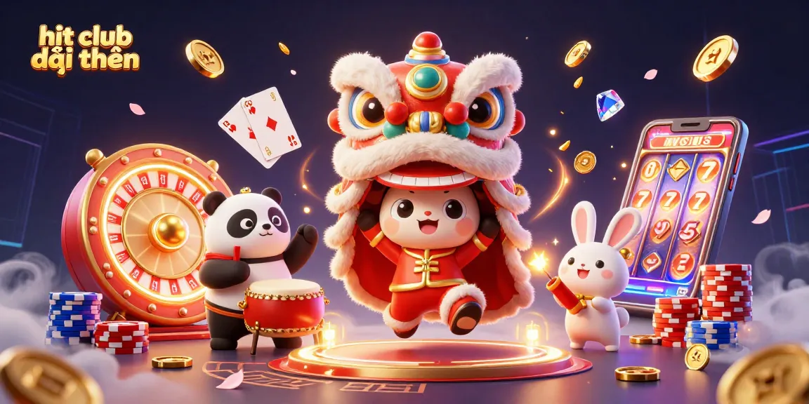 Experience thrilling gameplay at hit club đổi thưởng with festive characters and exciting casino elements.